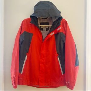 Champion VentureDry Lightweight Red Gray Windbreaker NWT